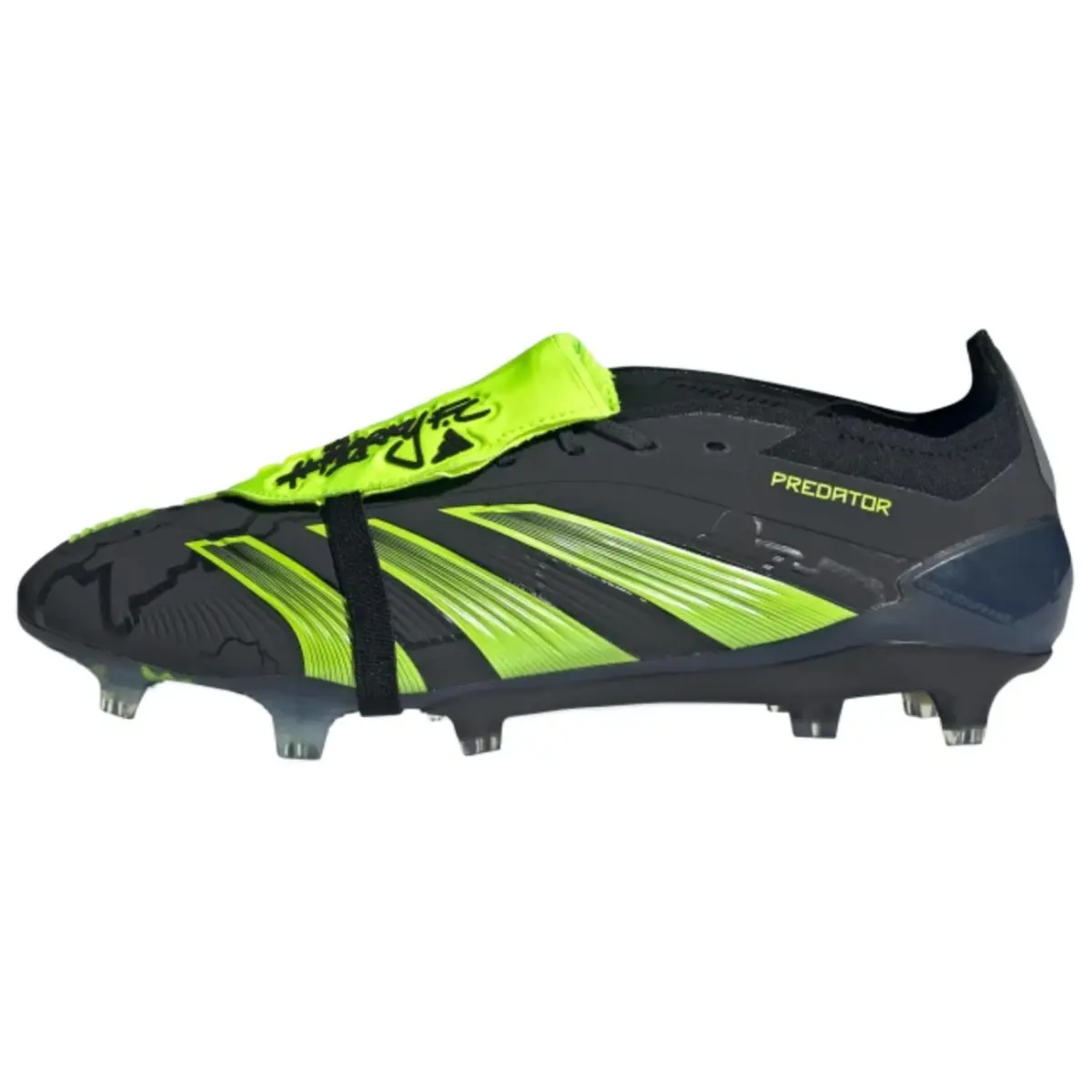 Predator Elite #MerkyFC x Predator Elite Adidas Foldover Tongue Fg 'Black Lucid Lemon'
