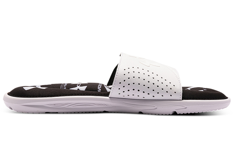 Шлепанцы Under Armour Ignite VI Graphic FB (черно-белые) — фото 2