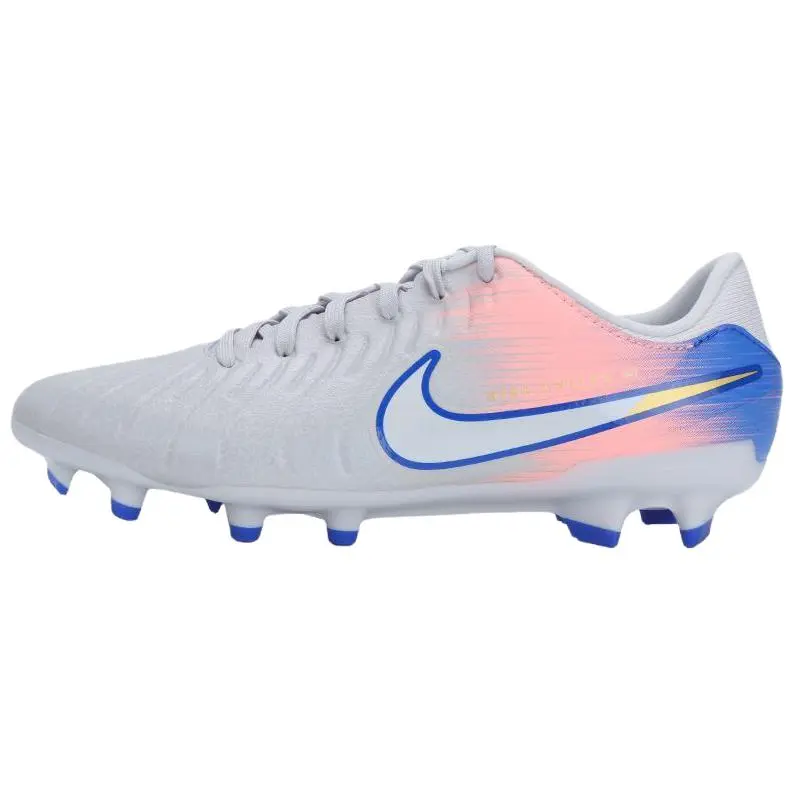 Nike Tiempo Legend 10 Academy Abrasion Resistant Support Balance Soccer Shoes Unisex Gray