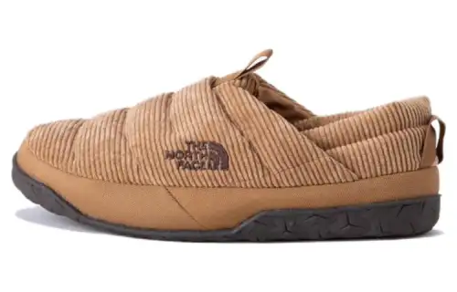 THE NORTH FACE Nuptse Cushioning Slip Resistant Abrasion Resistant Thermal Low top Casual Shoes Men's Brown
