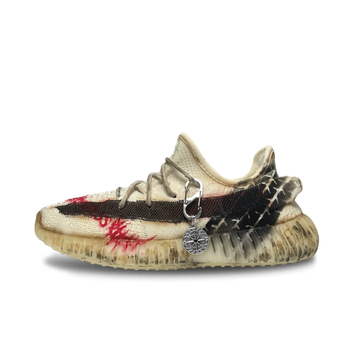 Adidas Originals Yeezy Boost 350 Breathable And Wear resistant Low top Casual Shoes Unisex Beige