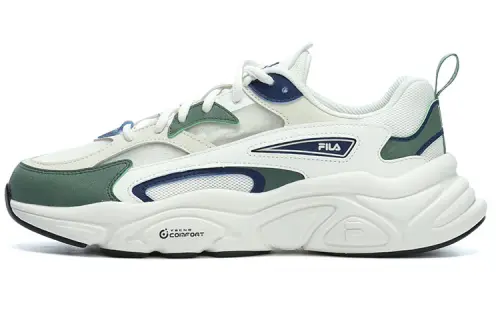 FILA Fila MARS 1S Mars shoes, comfortable and versatile sports shoes, shock-absorbing, wear-resistant, breathable and rebound, low-cut lifestyle shoes, men's style, sea green