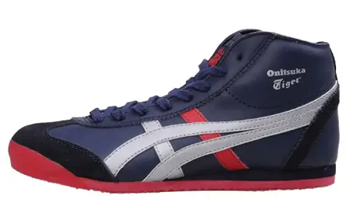 Onitsuka Tiger MEXICO 66 Casual Shoes Unisex Mid Top Blue/Silver/Red