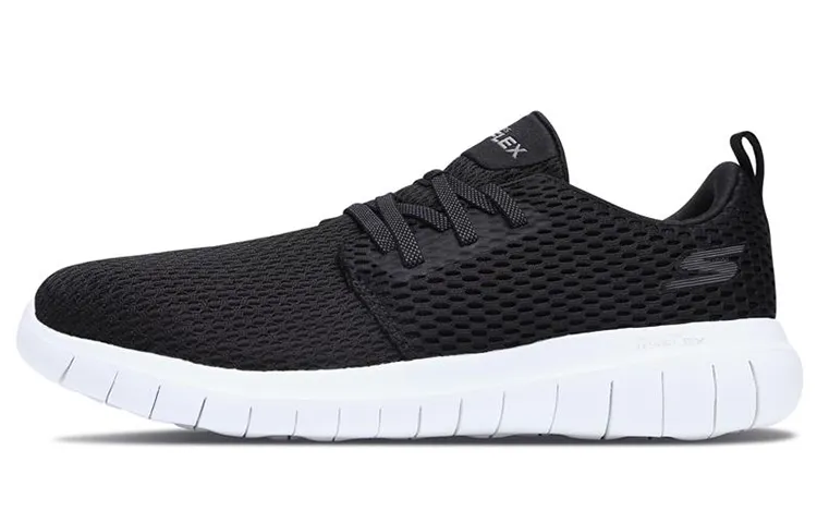 Skechers Go Flex Casual Shoes Women's Low Top Black/White