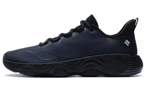 Li Ning Wujie 3 Fabric Cushioning Slip Resistant Abrasion Resistant Low top Casual Shoes Men's Black
