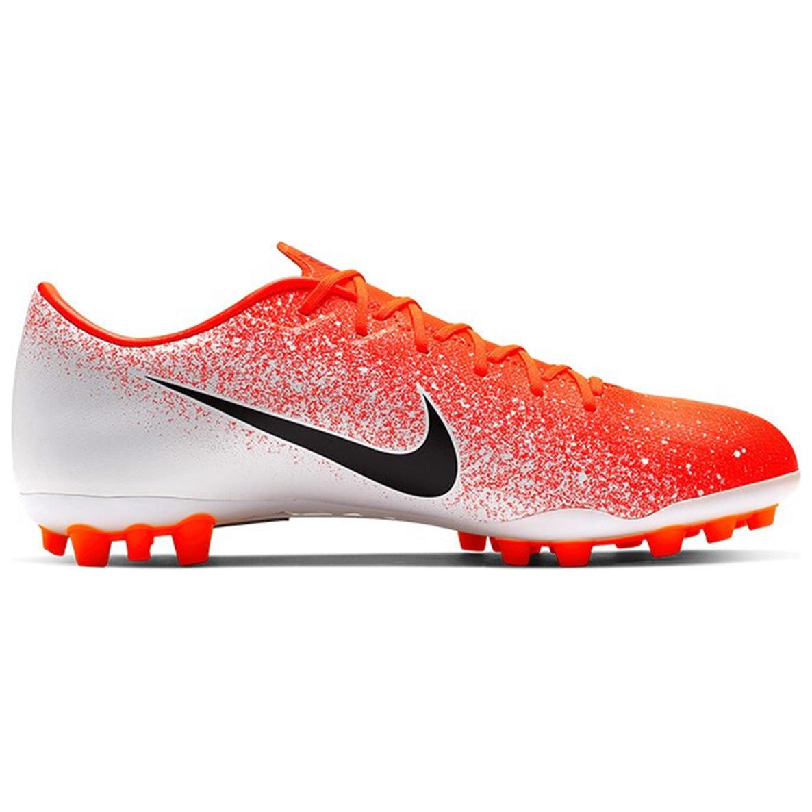 Мужские бутсы Nike Mercurial Vapor 12 Ag-r (оранжево-белые) — Оранжевый / белый — фото 2