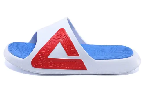 PEAK Plastic Sole Quiet Slide Slippers Women's White Blue Red