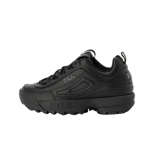 FILA Disruptor 2 Comfortable Round Toe Low top Casual Shoes Unisex Black