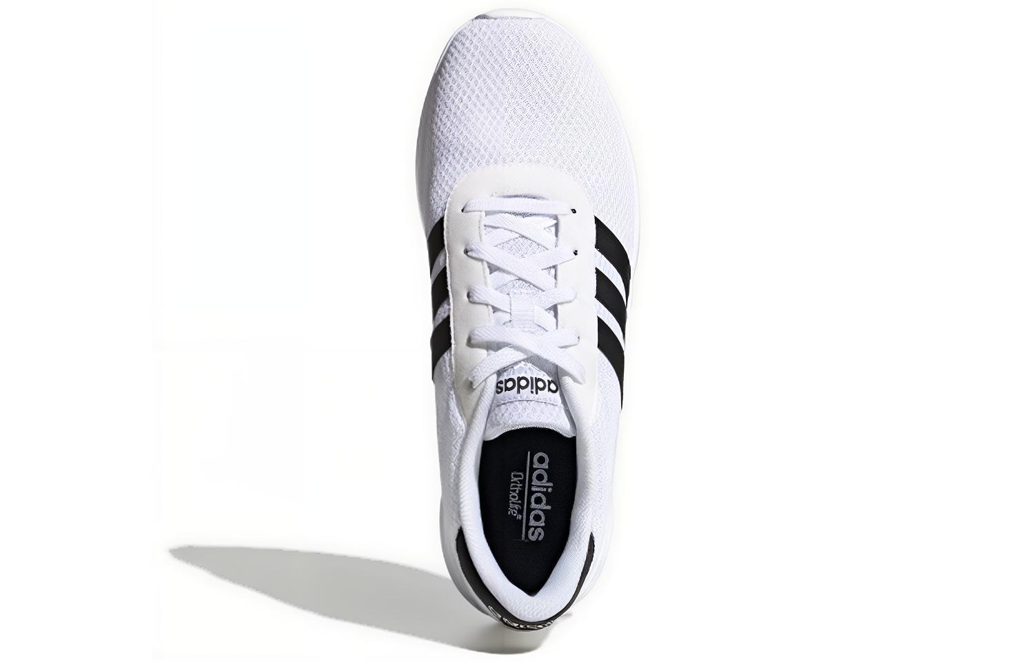 Мужские кроссовки adidas neo Lite Racer 1.0 (бело-черные) — фото 4