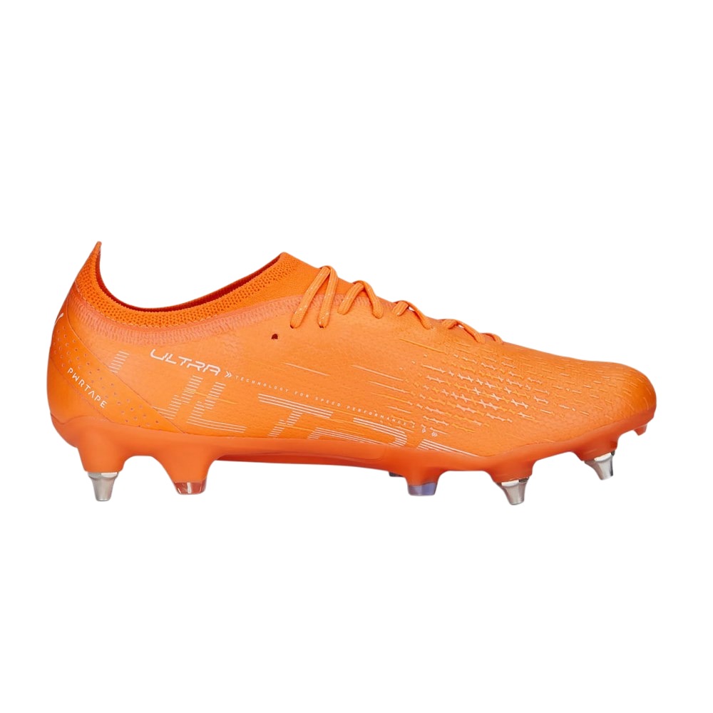 PUMA Ultra Ultimate SG Soft Ground Artificial Turf Soccer Shoes Men's Orange Black