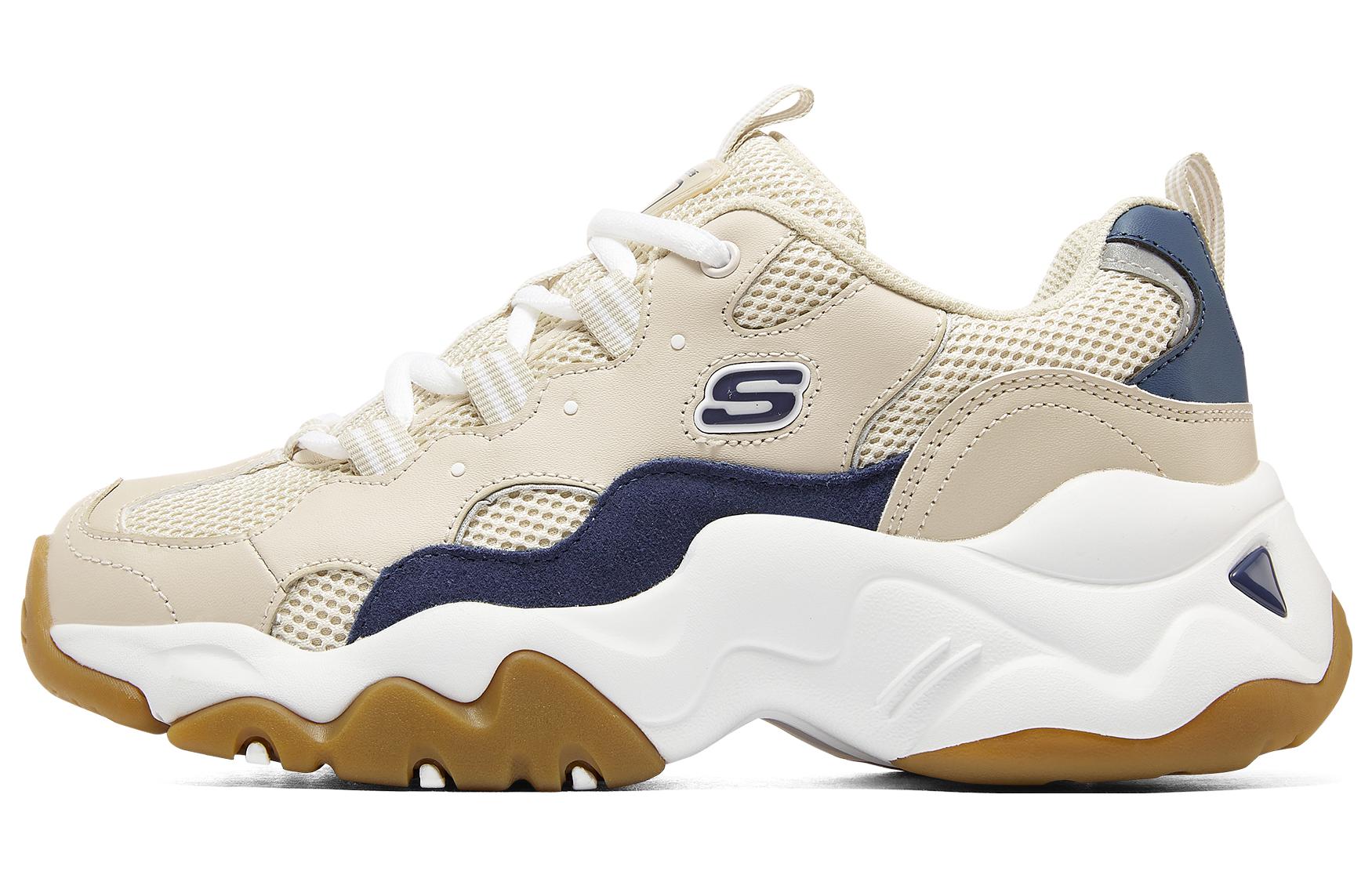 Skechers Skechers D'LITES 3.0 Panda Shoes Retro Fashion Versatile Thick Sole Sports Commuting Height Increase Low Top Life Casual Shoes Women's Tan
