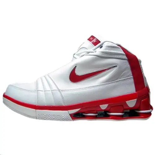 Nike Shox VC 4 Slip Resistant Mid top Casual Shoes Unisex Silver Red