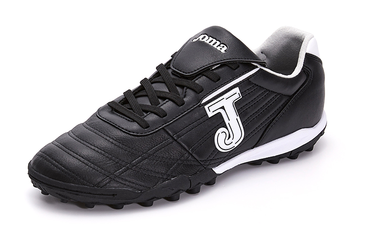 Joma TF Turf Synthetic Leather, Leather Abrasion Resistant Coverage Soccer Shoes Black