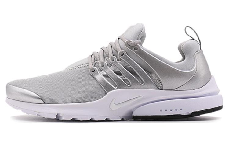 Nike Air Presto премиум металлический серебряный серебряный низкий топ кроссовок серого серебра