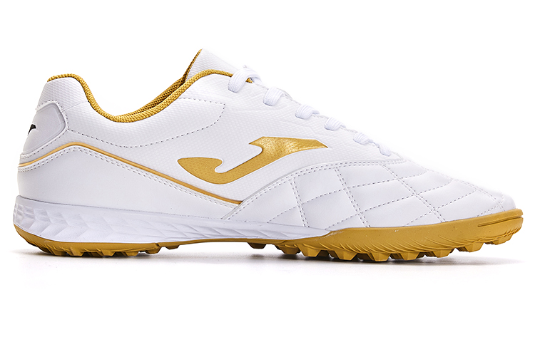 Joma Liga T1 Tf Turf Artificial Ground, Indoor Slip Resistant Lightweight Soccer Shoes Men's White Gold