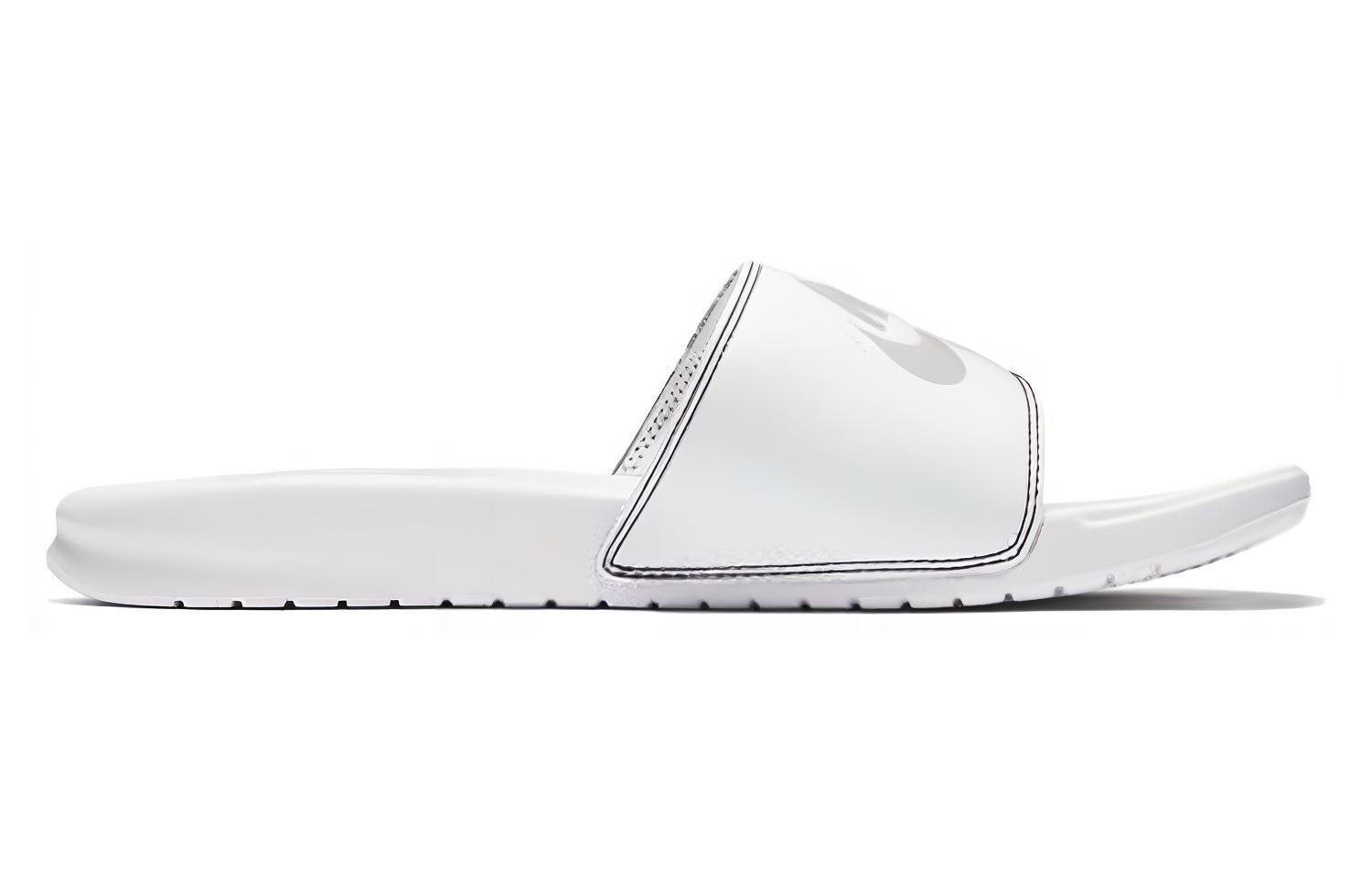 Мужские шлепанцы Nike Benassi JDI (черно-белые) — Чёрный / белый — фото 2