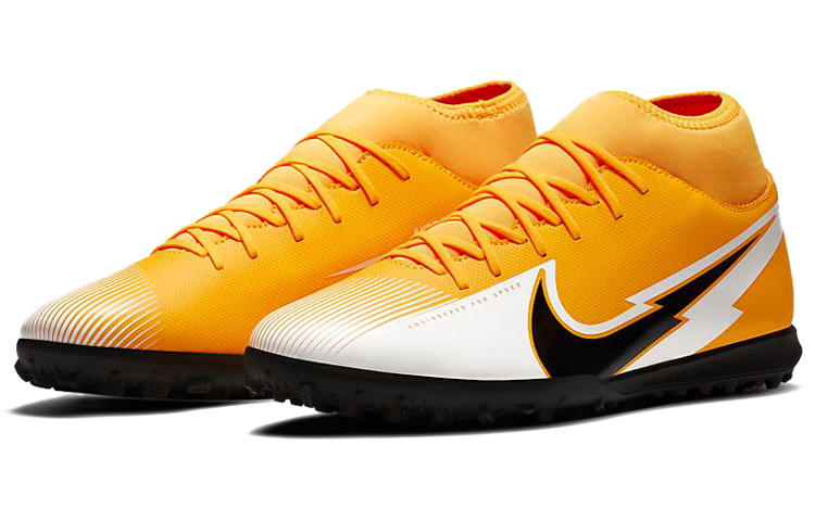 Футбольные бутсы Nike Mercurial Superfly 7 13 Club TF (черныйжелтый) — Чёрныйжёлтый — фото 3