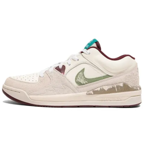 SoleFly x Jordan Stadium 90 Abrasion Resistant Breathable Low top Casual Shoes Men's Beige