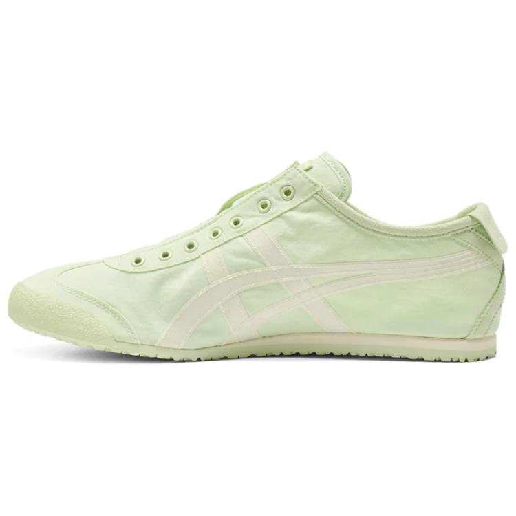 Женские слипоны Onitsuka Tiger MEXICO 66 SLIP-ON (светло-зеленые)