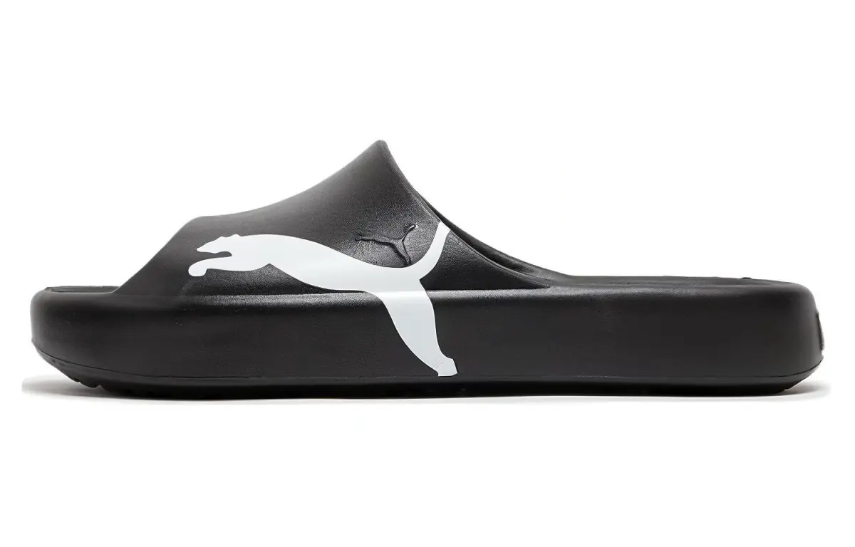 PUMA Shibui Cat Abrasion Resistant Abrasion Resistant Slippers Unisex Black White