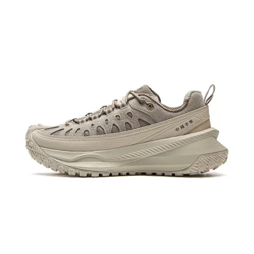 Li Ning Ranger CRC Textile, Synthetic Leather Low top Casual Shoes Unisex Khaki