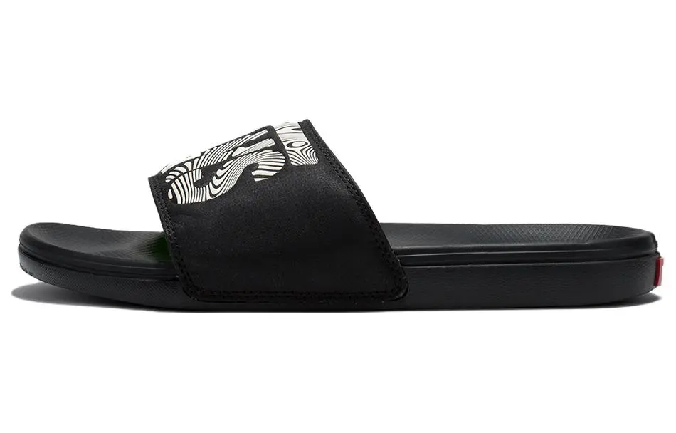 Vans Slide Slippers Unisex Black White