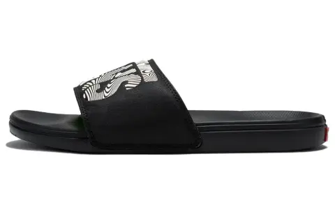 Vans Slide Slippers Unisex Black White