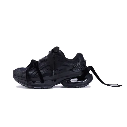 Li Ning Furious Rider BOW Abrasion Resistant Support Abrasion Resistant Support Low top Casual Shoes Women's Black