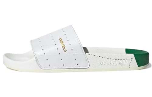 Adidas Originals ADILETTE Slide Slippers Unisex White/Green