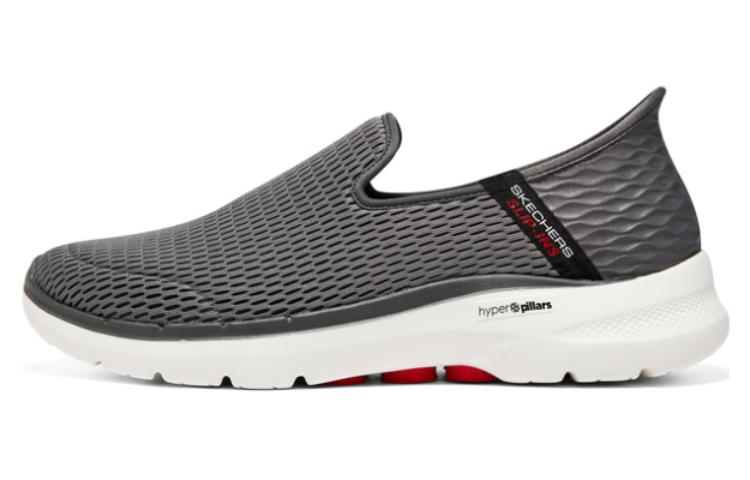 Skechers Go Walk 6 Shoes ‘Grey Red White’
