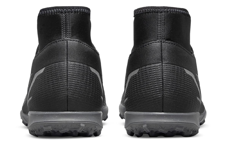 Мужские кроссовки Nike Mercurial Superfly 8 14 Club TF (черно-серые) — Чёрный / серый — фото 5