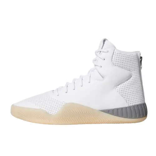 Adidas Originals Tubular Instinct Slip Resistant Abrasion Resistant Mid top Casual Shoes Unisex White Gray