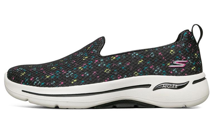 Skechers Skechers Go Walk Arch Fit round toe, wear-resistant and breathable, low-cut lifestyle shoes, women's black color