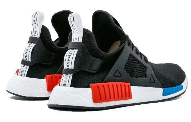 Кроссовки adidas originals NMD XR1 OG Black (черно-бело-красно-синие) — Чёрный / белый / красный / синий — фото 4