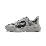 LiNing Coconut Milk Cushioning, Slip Resistant, Abrasion Resistant Support Low Top Chunky Sneakers Men's Gray Black
