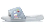 Li Ning Slide Slippers Women's Light Mist Blue/Silver