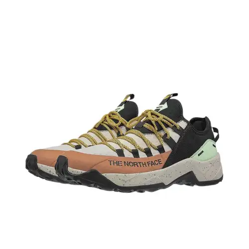 THE NORTH FACE Slip Resistant Abrasion Resistant Low top Casual Shoes Men's Black/Green
