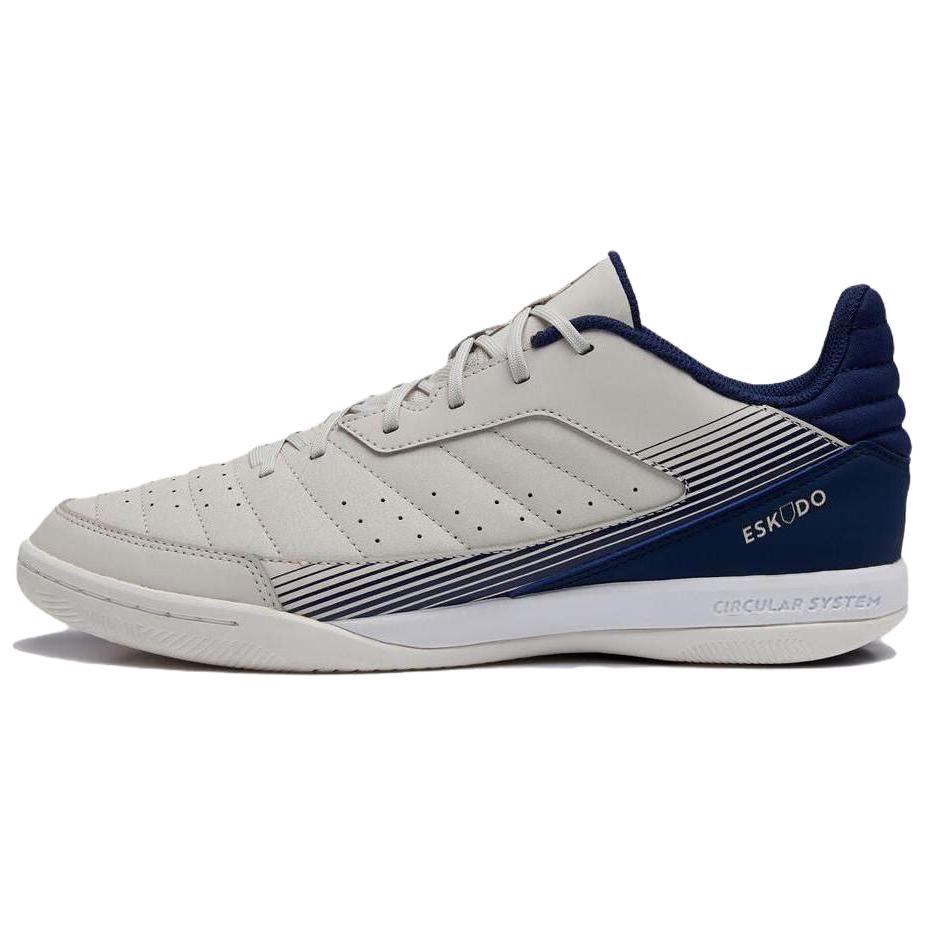 DECATHLON ESKUDO 500 IC/in Abrasion Resistant Soccer Shoes Men’s White Blue