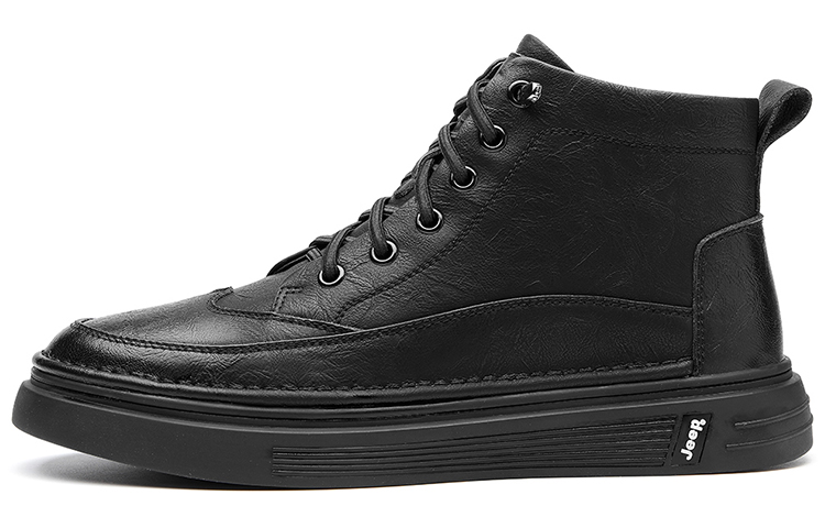 Jeep Combat Boots Men's High Top Black