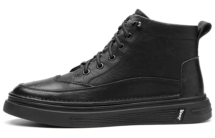 Jeep Combat Boots Men's High Top Black