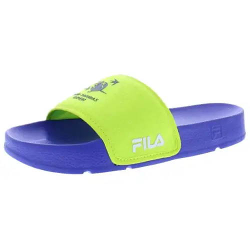 FILA Drifter Abrasion Resistant Slide Slippers Men's Green Blue