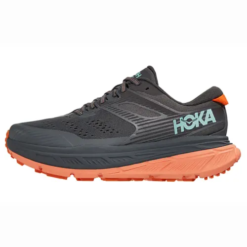 HOKA ONE ONE Casual Shoes Women's Low Top Gray/Orange