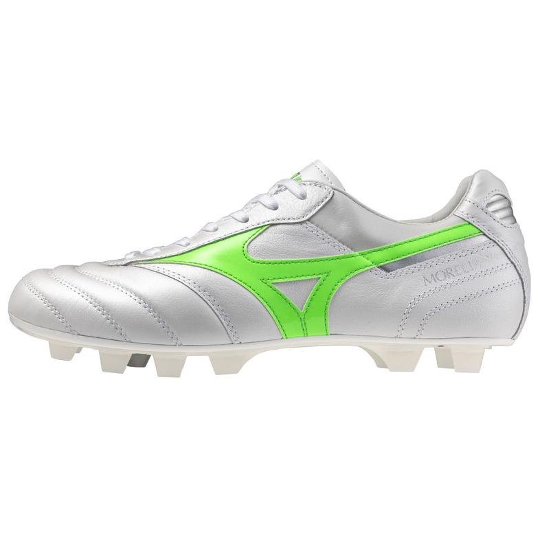Mizuno MORELIA 2 Slip Resistant Abrasion Resistant Soccer Shoes Unisex White Green