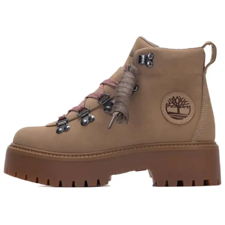 Timberland Ankle Length Combat Boots Women's Brown