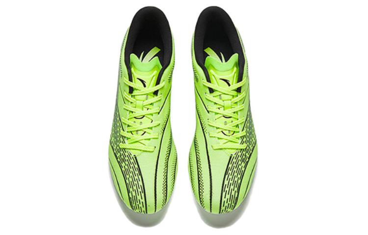 Anta Slip Resistant Abrasion Resistant Soccer Shoes Men’s Green Black