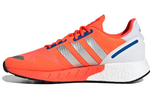 Adidas Originals ZX 1K BOOST Breathable Low top Casual Shoes Men's Orange Blue White