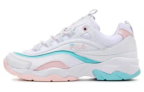 FILA Ray Cushioning, Wear Resistant Low top Casual Shoes Women's White