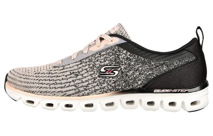 Skechers Glide Step Casual Shoes Women's Low Top Black/Pink