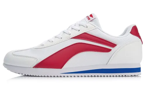 Li Ning 3KM Textile, Synthetic Leather Comfortable Cushioning Slip Resistant Abrasion Resistant Lightweight Low top