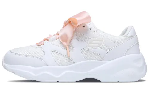Skechers D'LITES AIRY Comfortable Low top Casual Shoes Women's White Light Pink